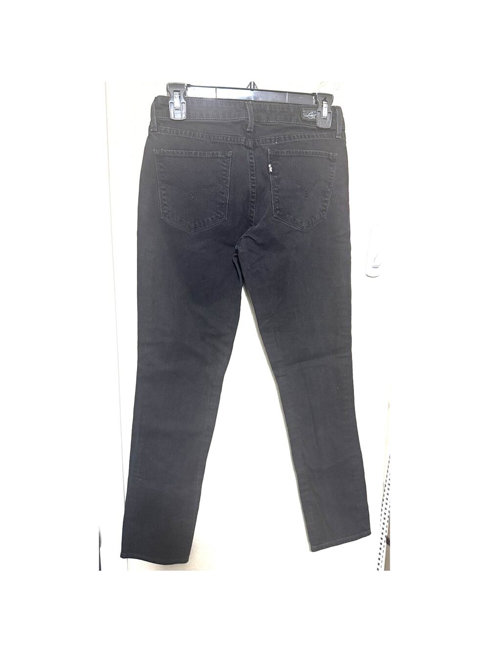 Levi’s Levis Women’s Skinny Jeans Black Denim 27x28 Ankle Classic‎ Low Rise